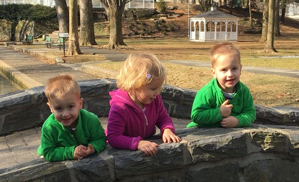 Kids behaving